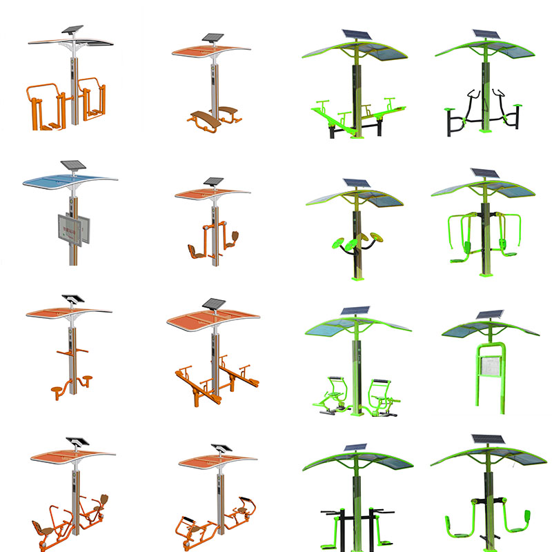 智能双位背部按摩器 - 星空电竞官网校园健身路径设备